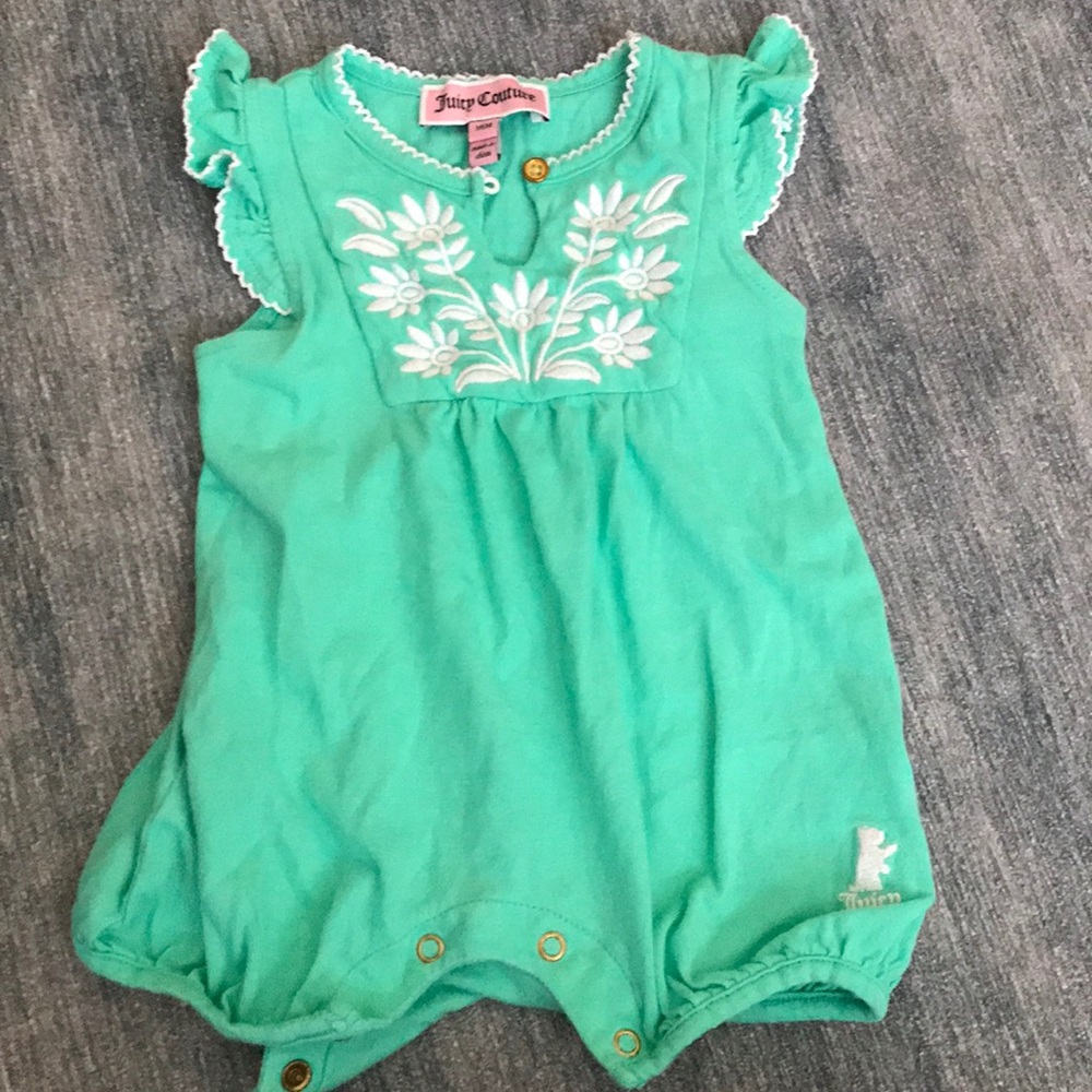 Juicy Couture green onsie romper